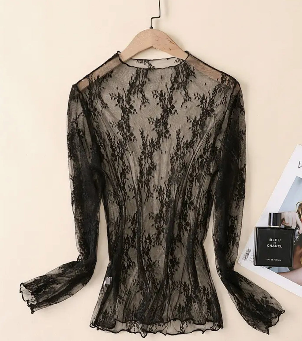 Black Lace Top