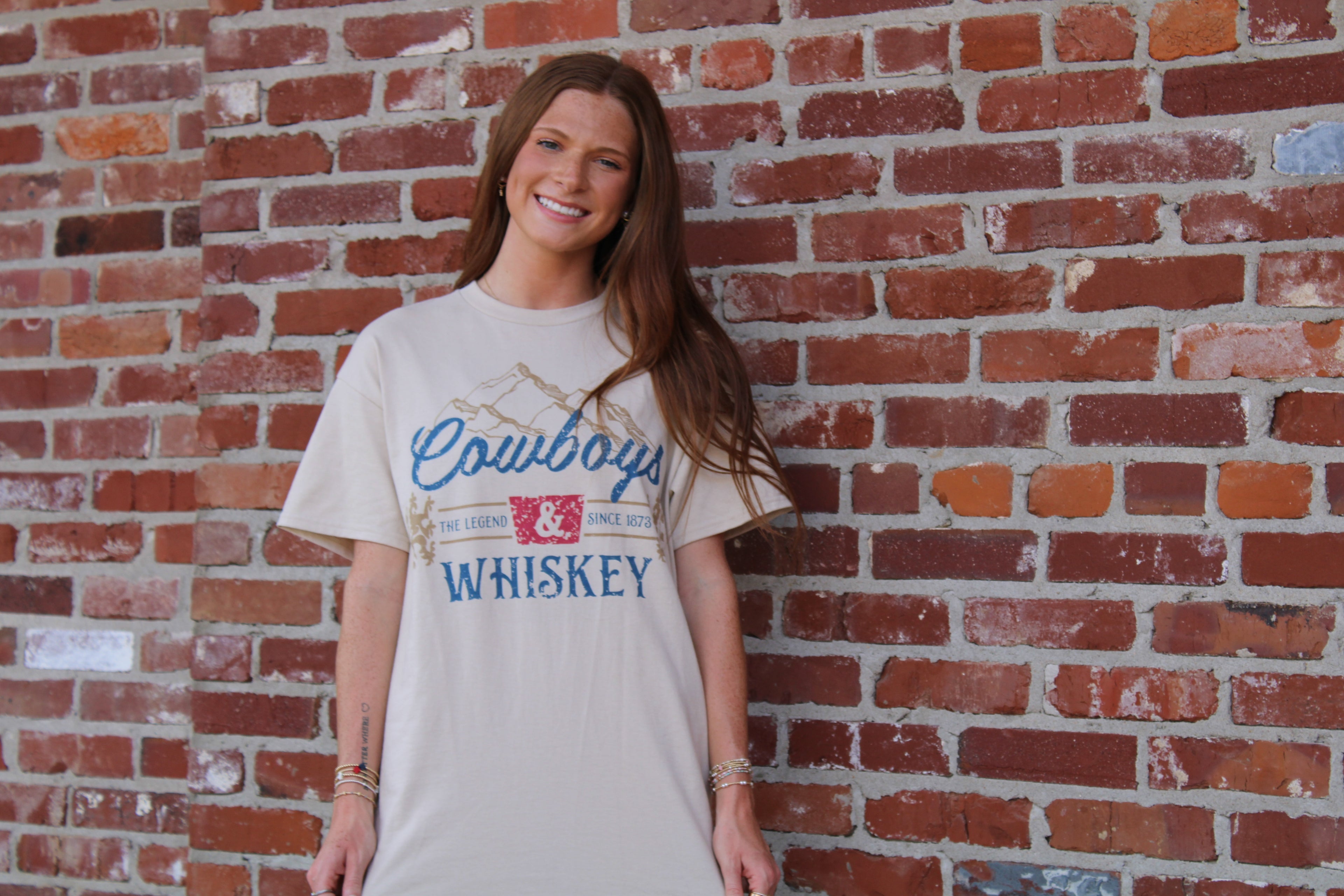 Cowboys + Whiskey Tee