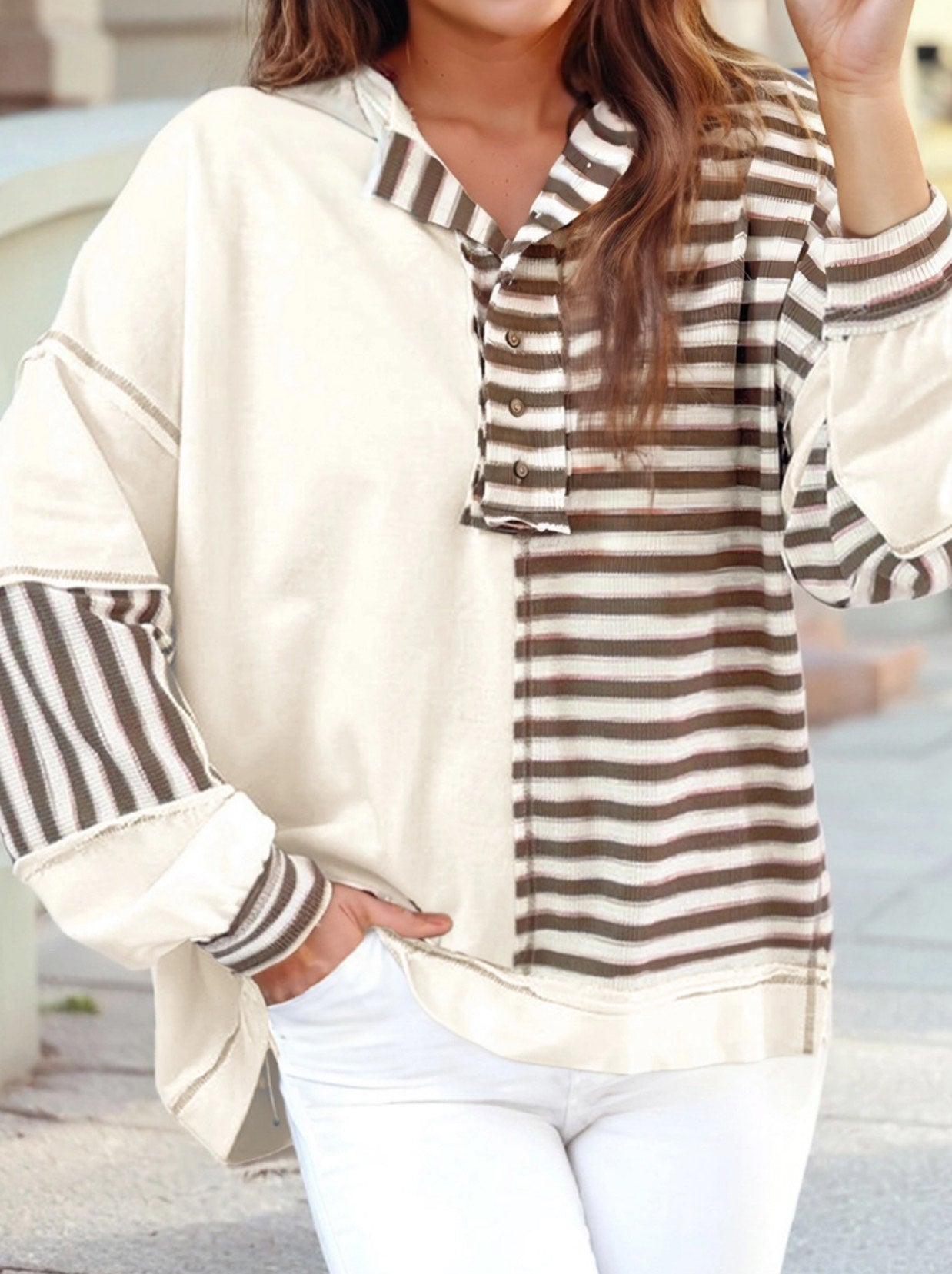 striped pullover